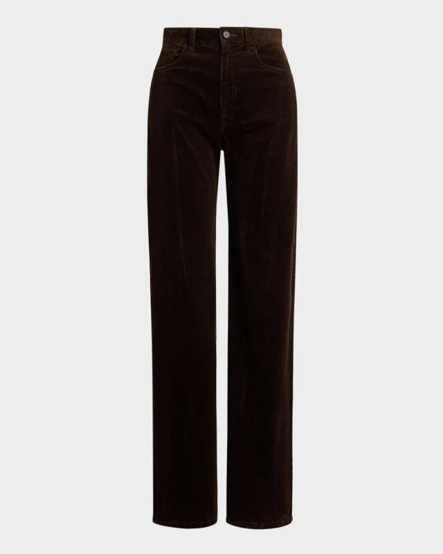 Cotton Corduroy Wide-Leg Pants